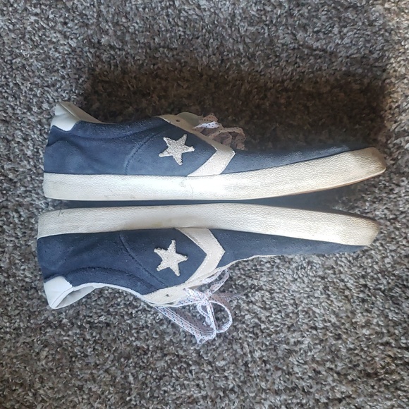 Well-worn Suede One Star Skate Sneakers in Blue & White - Picture 3 of 11